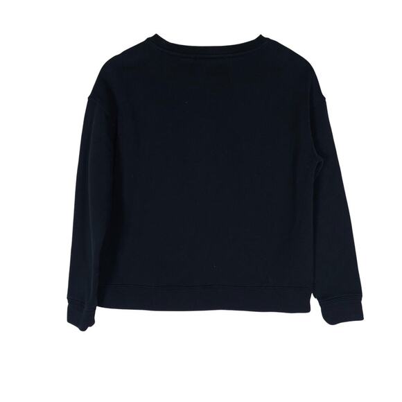 Etam Weekend Womens Sweatshirt EU 38 Black Graphic Pullover Minimalist Gothcore - Picture 6 of 13